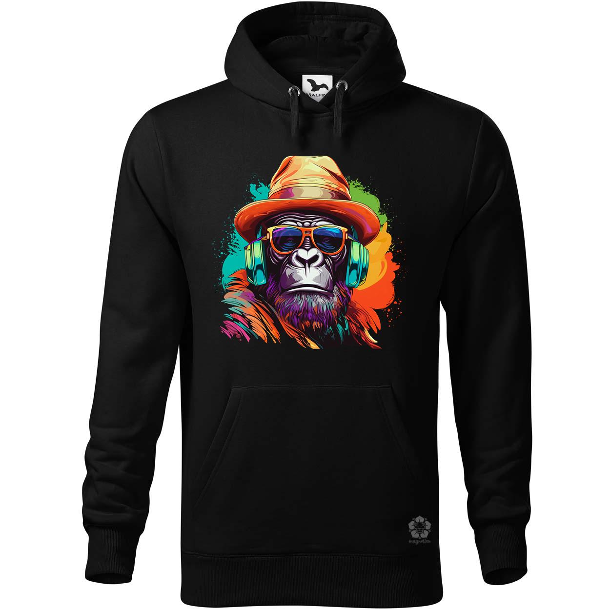 Gorilla zenét hallgat v6 egyedi  pulóver 