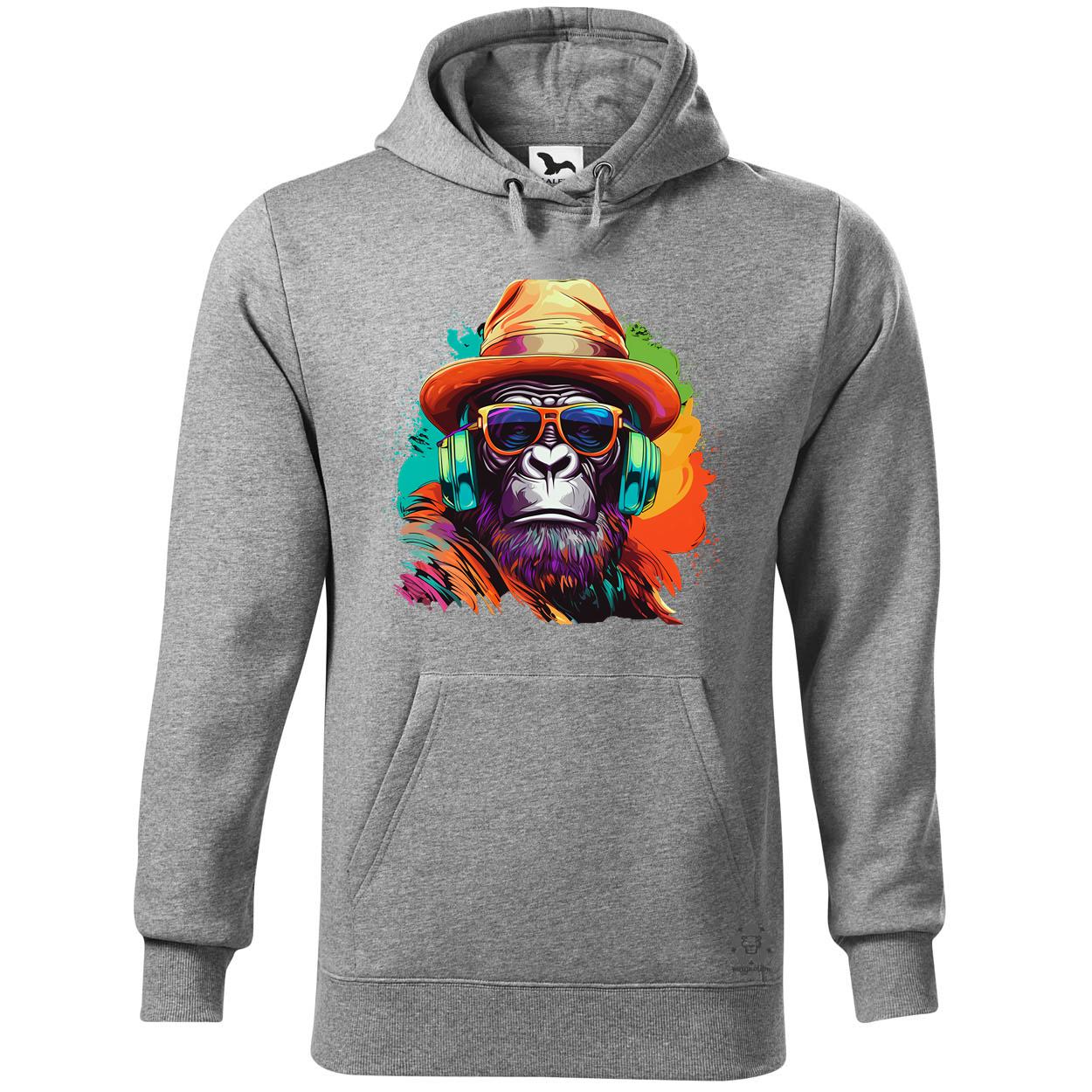 Gorilla zenét hallgat v6 egyedi  pulóver 
