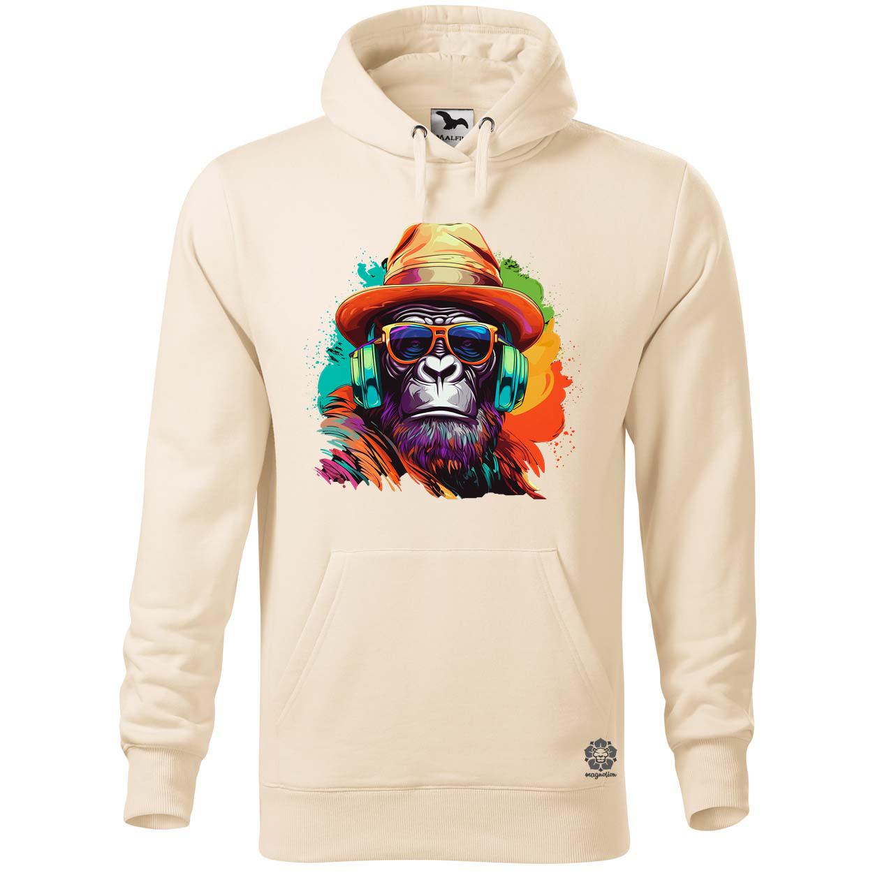 Gorilla zenét hallgat v6 egyedi  pulóver 