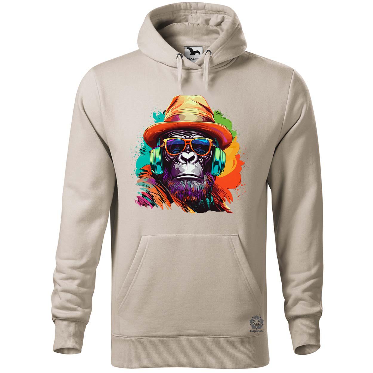 Gorilla zenét hallgat v6 egyedi  pulóver 