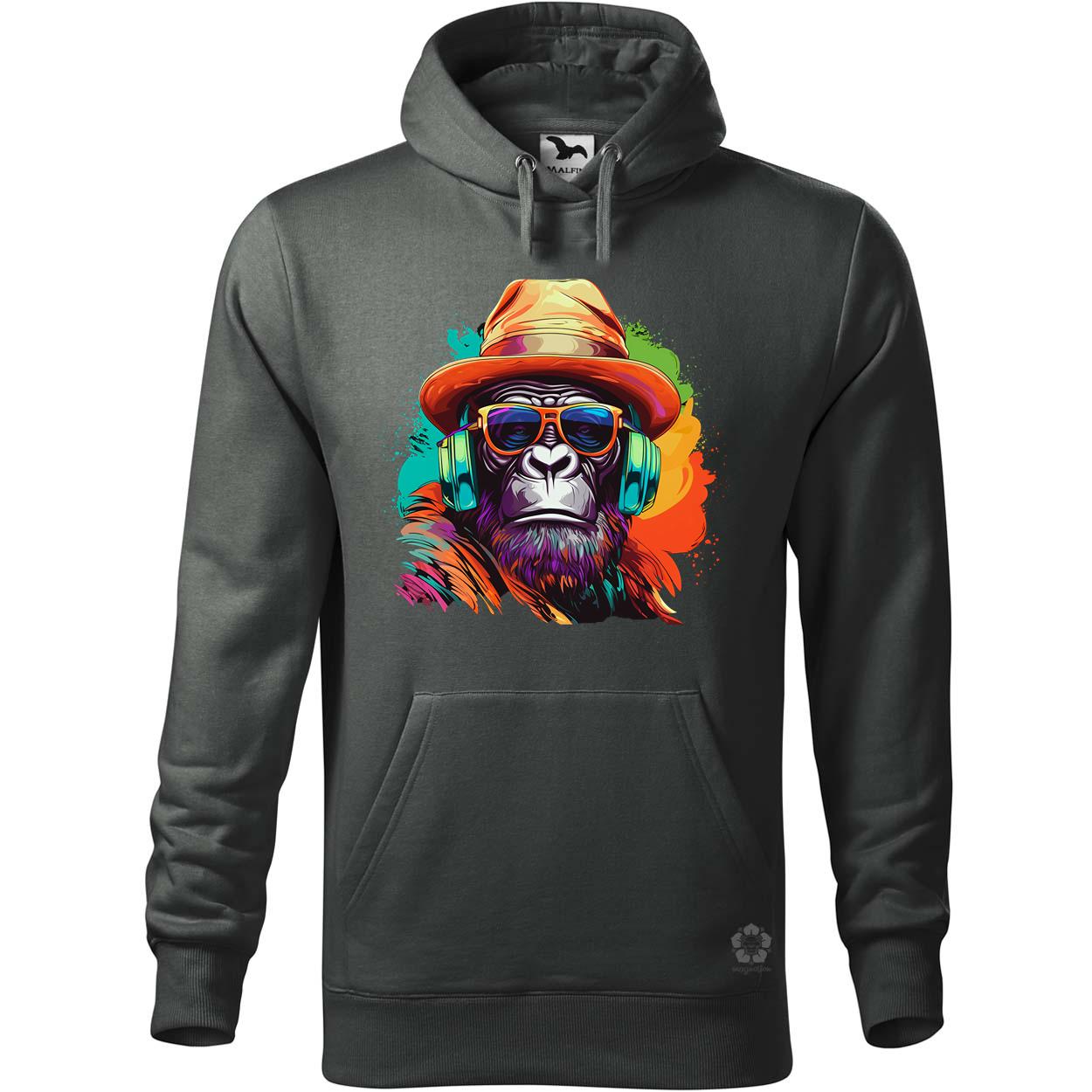 Gorilla zenét hallgat v6 egyedi  pulóver 