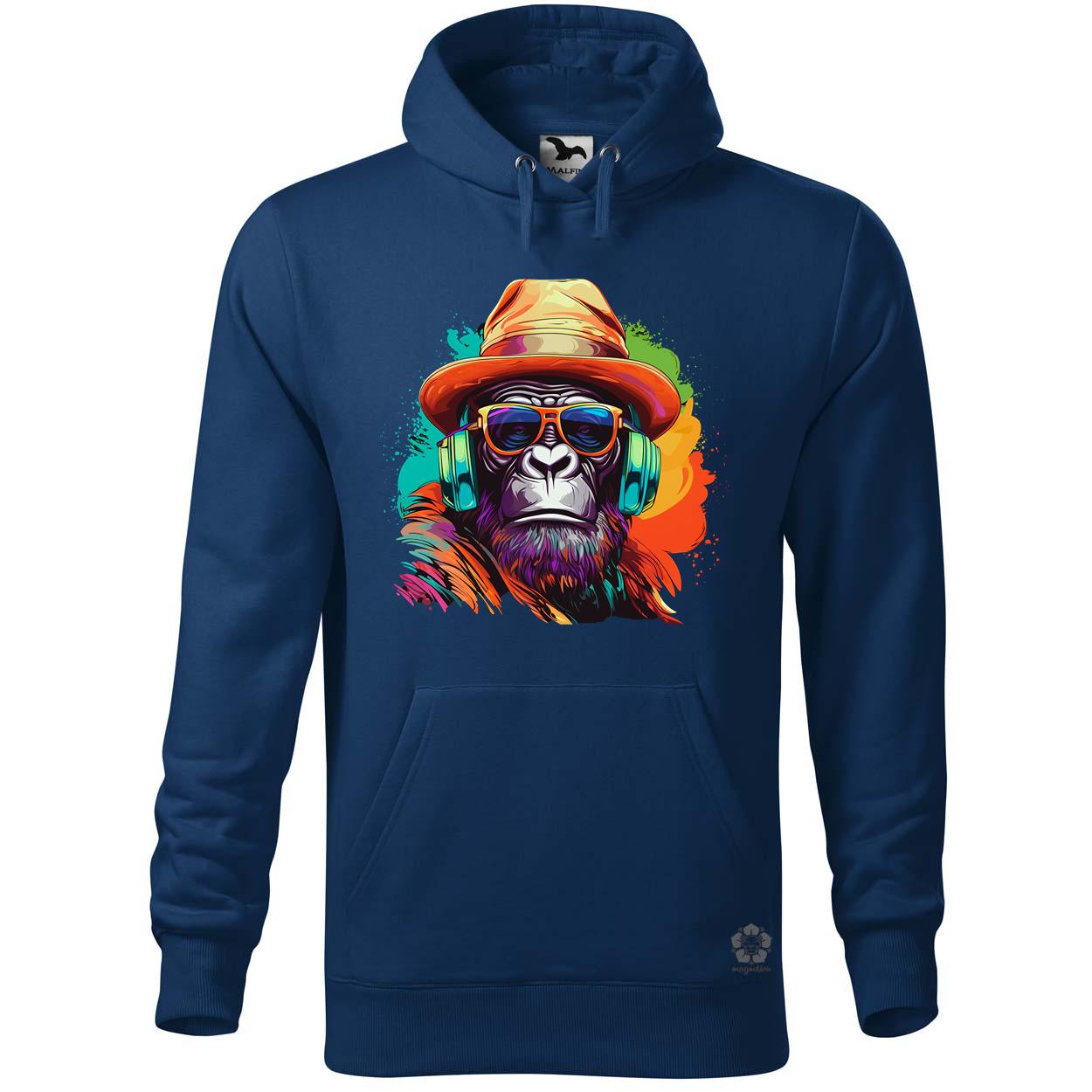 Gorilla zenét hallgat v6 egyedi  pulóver 