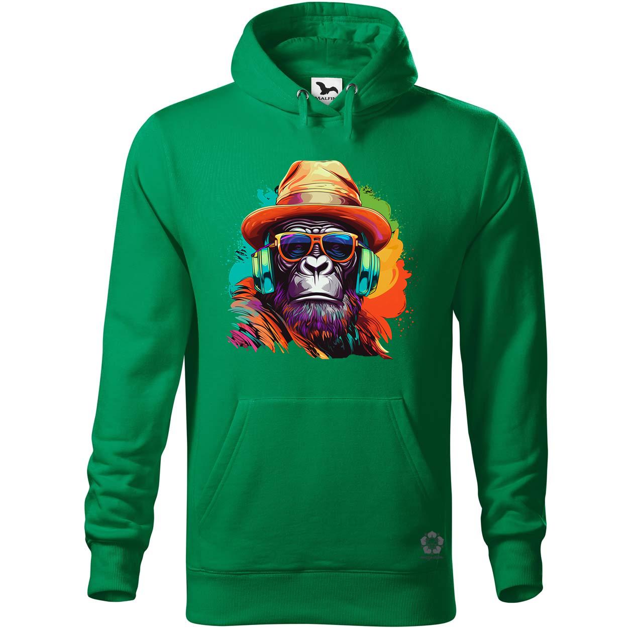 Gorilla zenét hallgat v6 egyedi  pulóver 