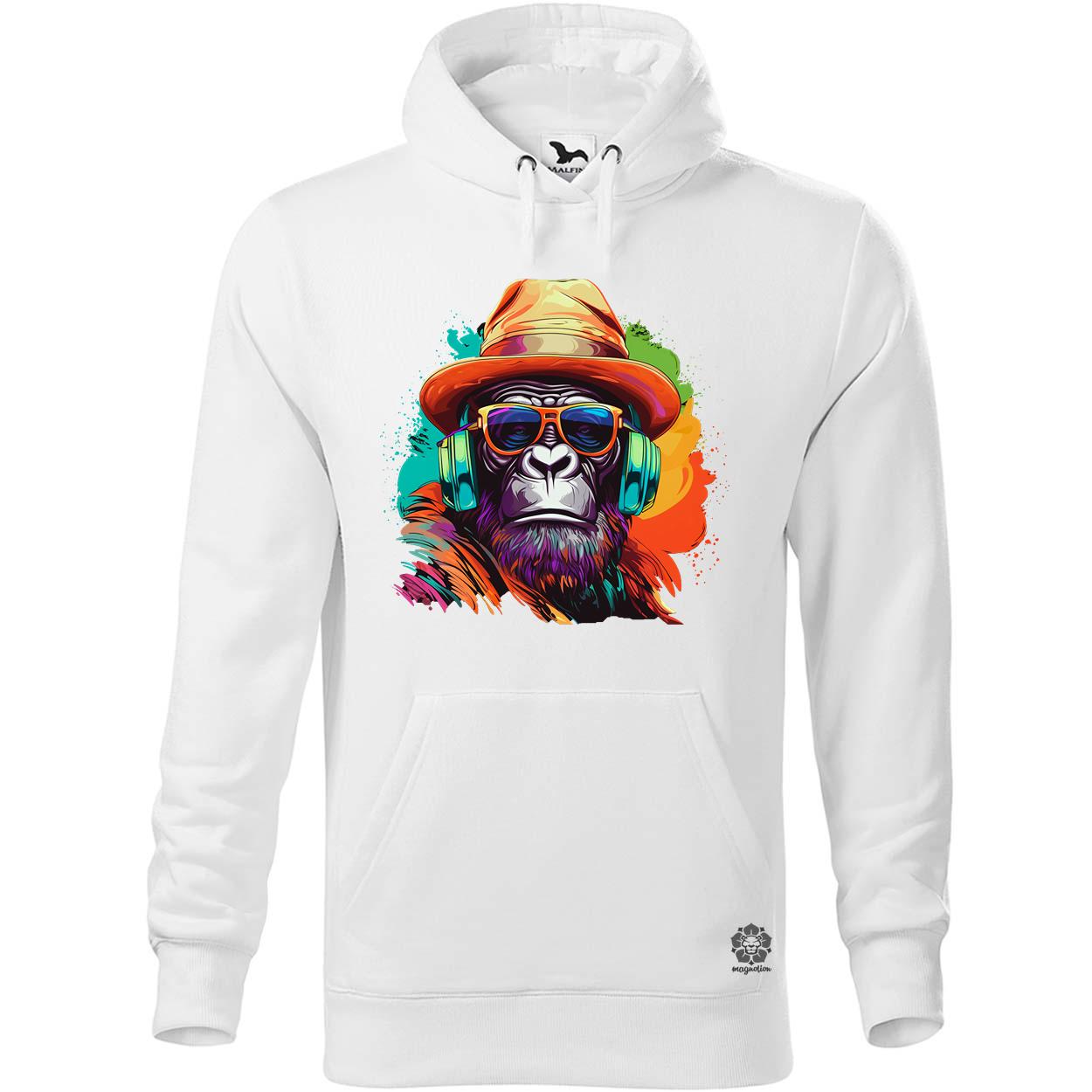 Gorilla zenét hallgat v6 egyedi  pulóver 