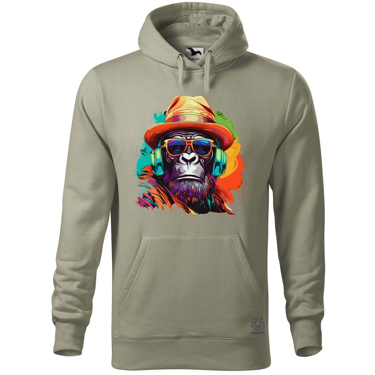Gorilla zenét hallgat v6 egyedi  pulóver 