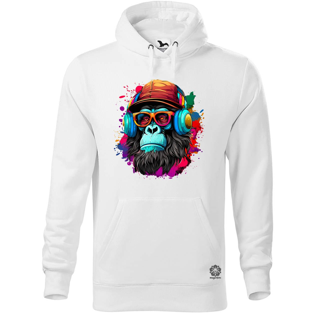 Gorilla zenét hallgat v7 egyedi  pulóver 