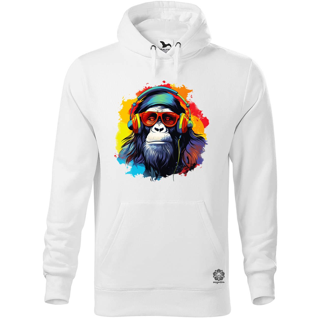Gorilla zenét hallgat v8 egyedi  pulóver 