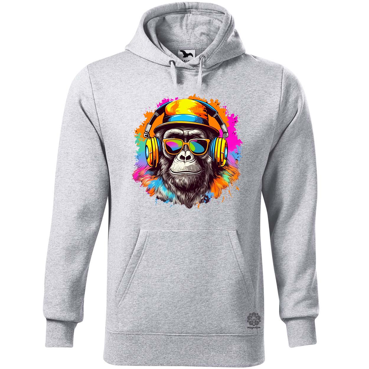 Gorilla zenét hallgat v9 egyedi  pulóver 
