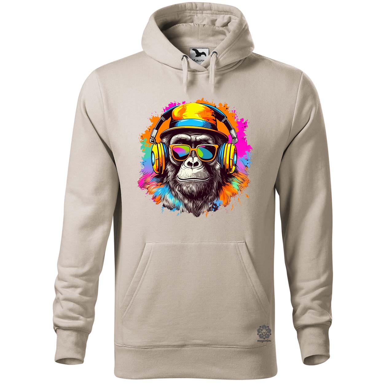 Gorilla zenét hallgat v9 egyedi  pulóver 