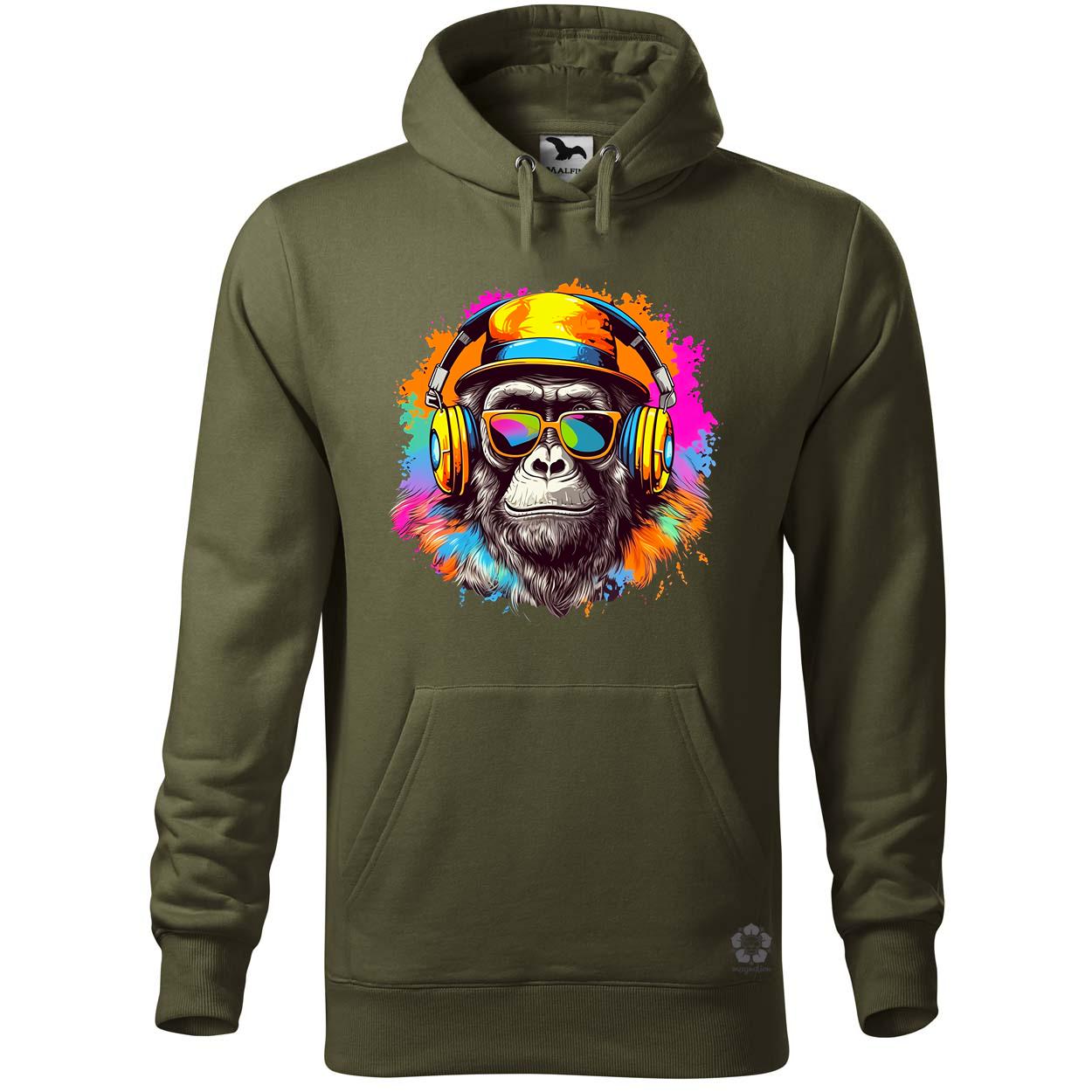 Gorilla zenét hallgat v9 egyedi  pulóver 