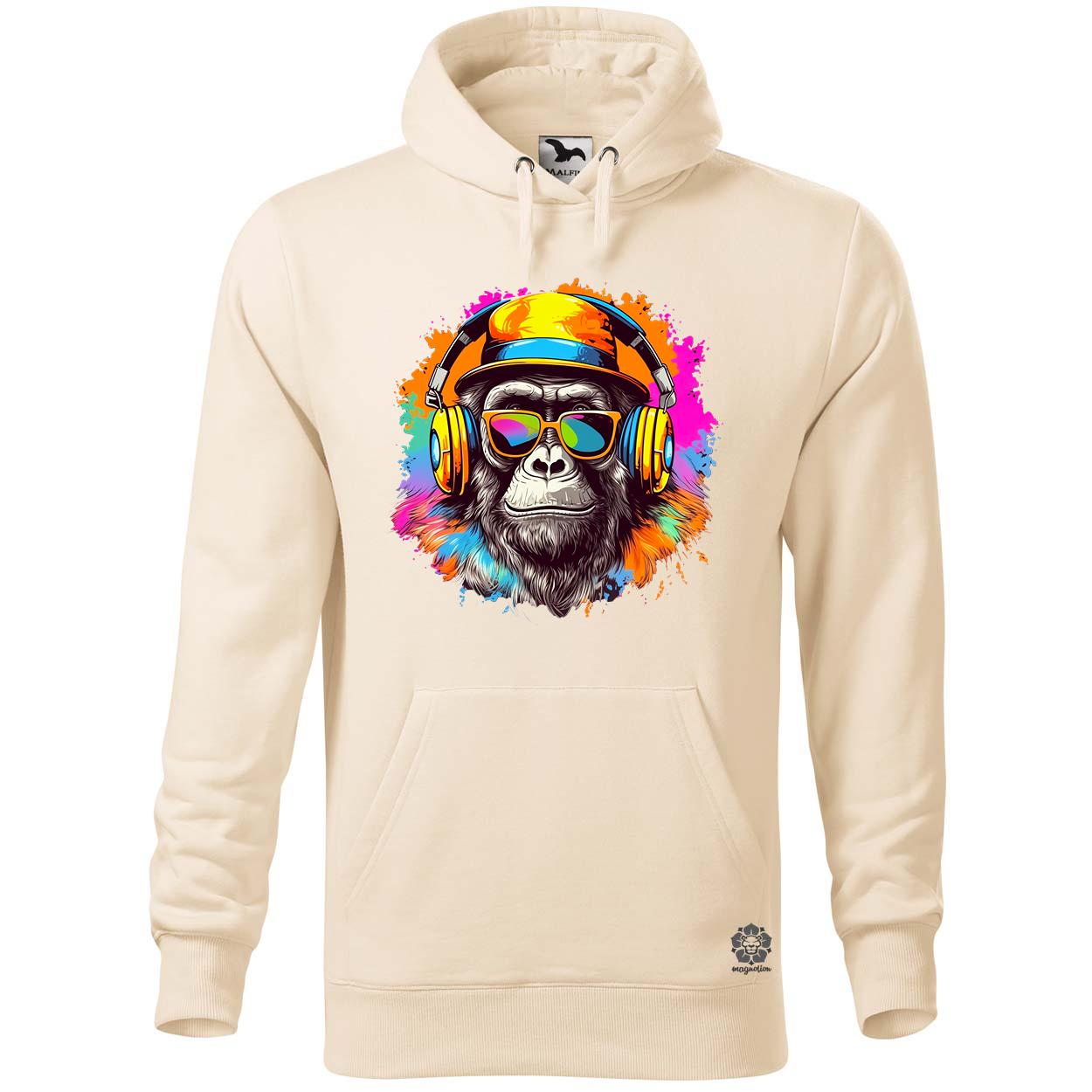 Gorilla zenét hallgat v9 egyedi  pulóver 