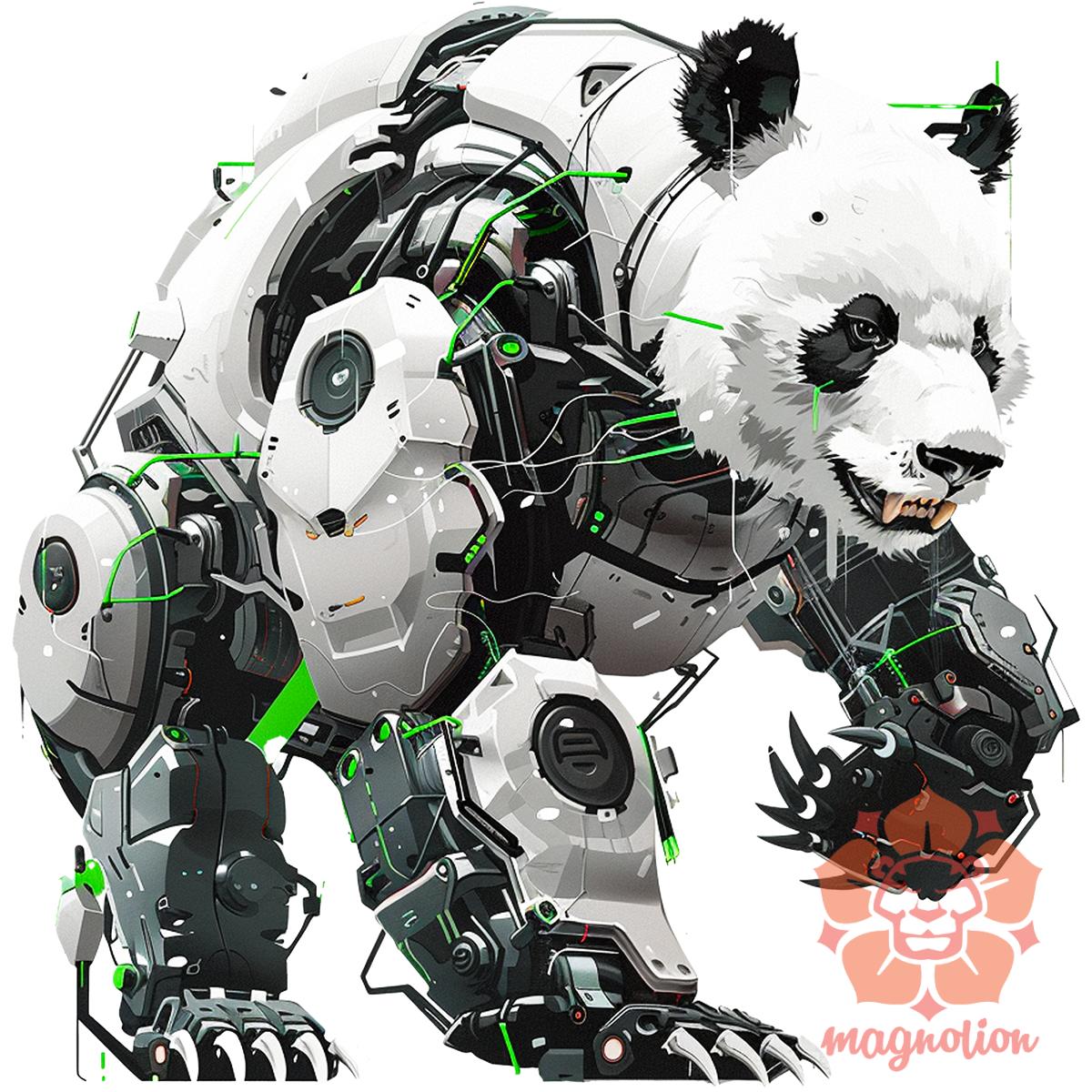 Kiborg panda v10 egyedi  pulóver 