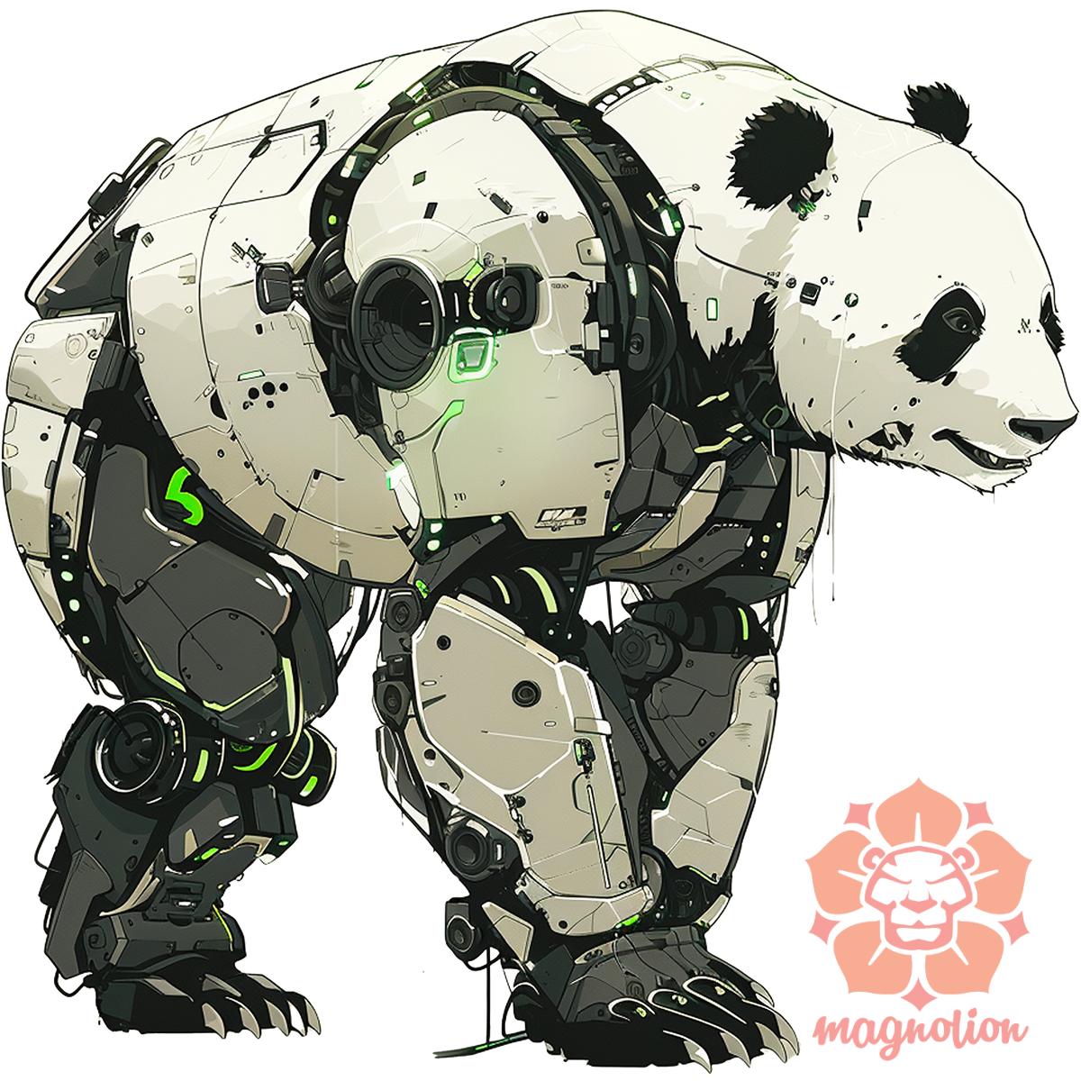 Kiborg panda v6 egyedi  pulóver 