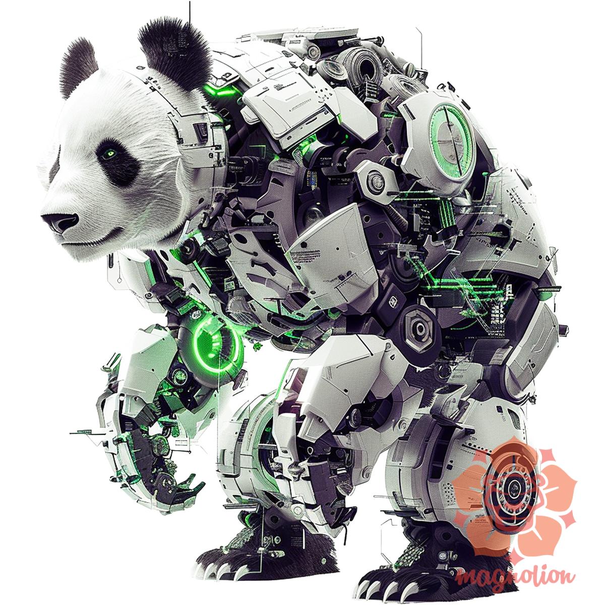 Kiborg panda v8 egyedi  pulóver 