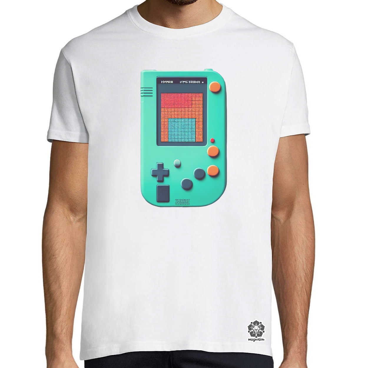 Pixelart Gameboy egyedi póló 