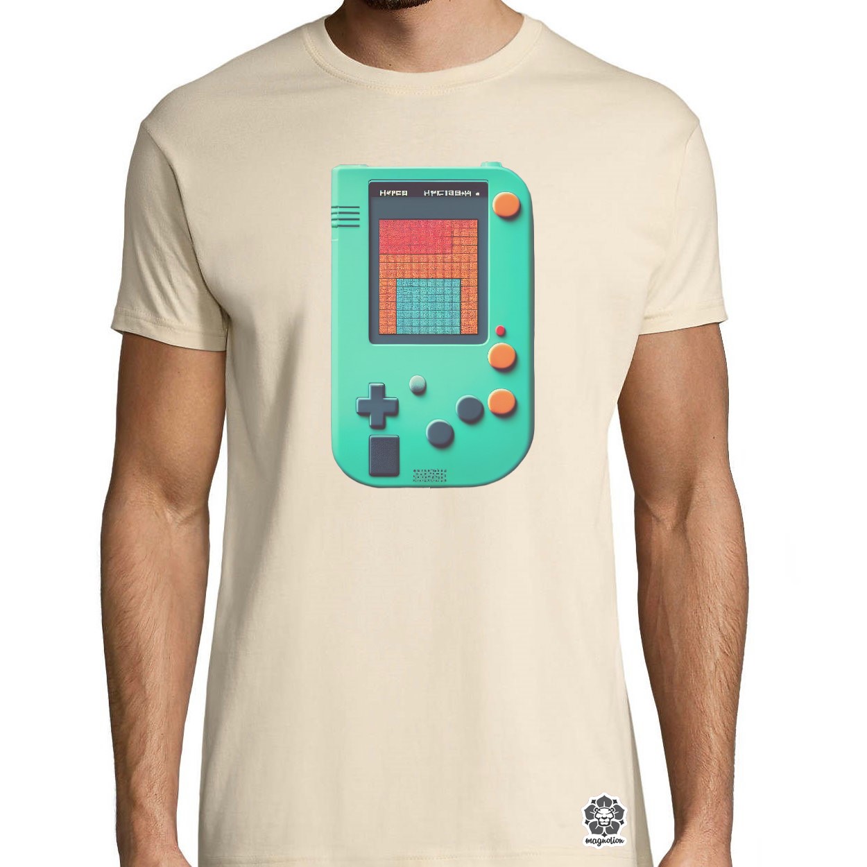 Pixelart Gameboy egyedi póló 