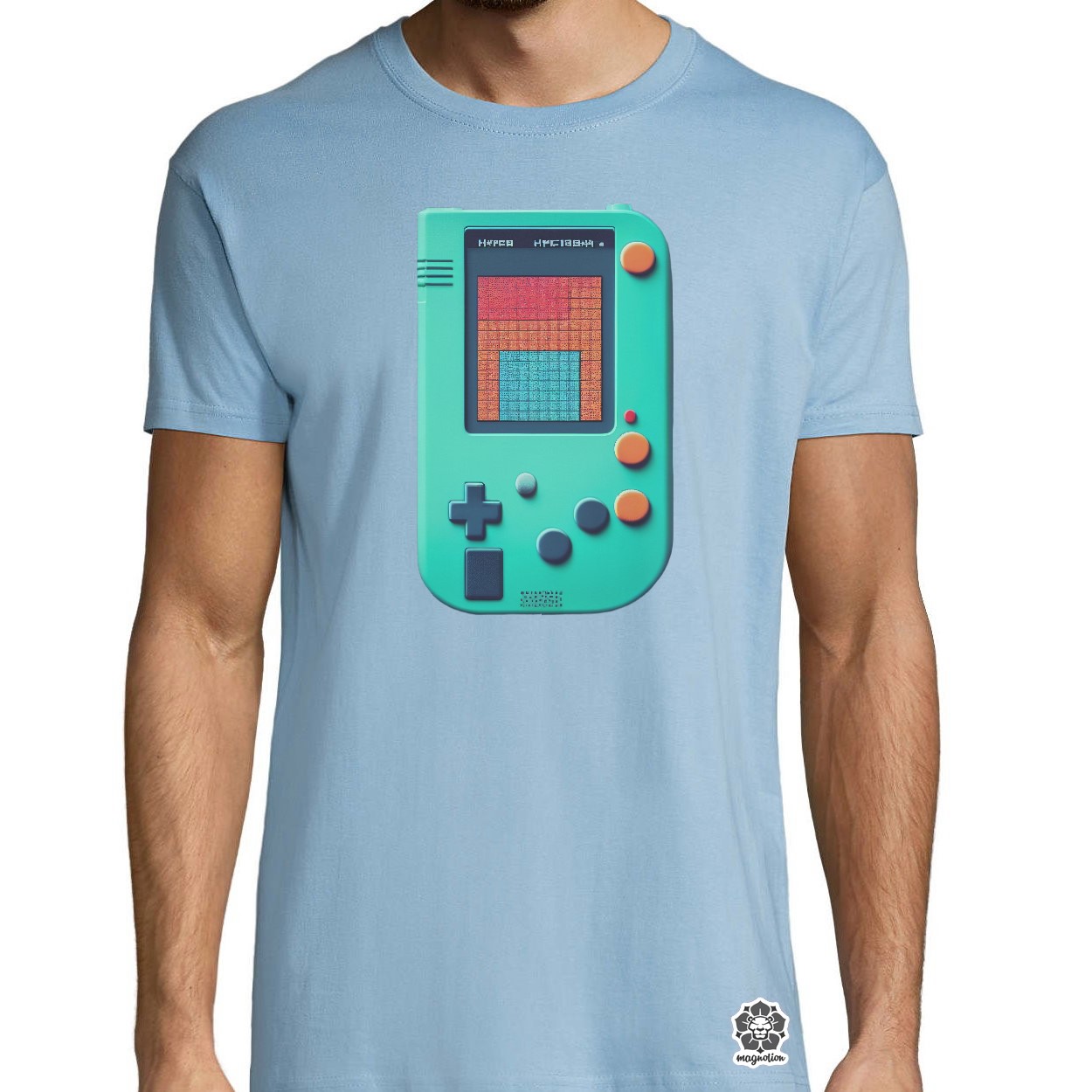Pixelart Gameboy egyedi póló 