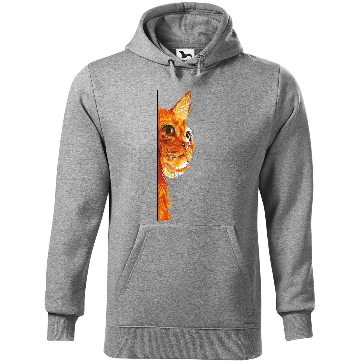 Macska kukucskál v1 egyedi  pulóver 