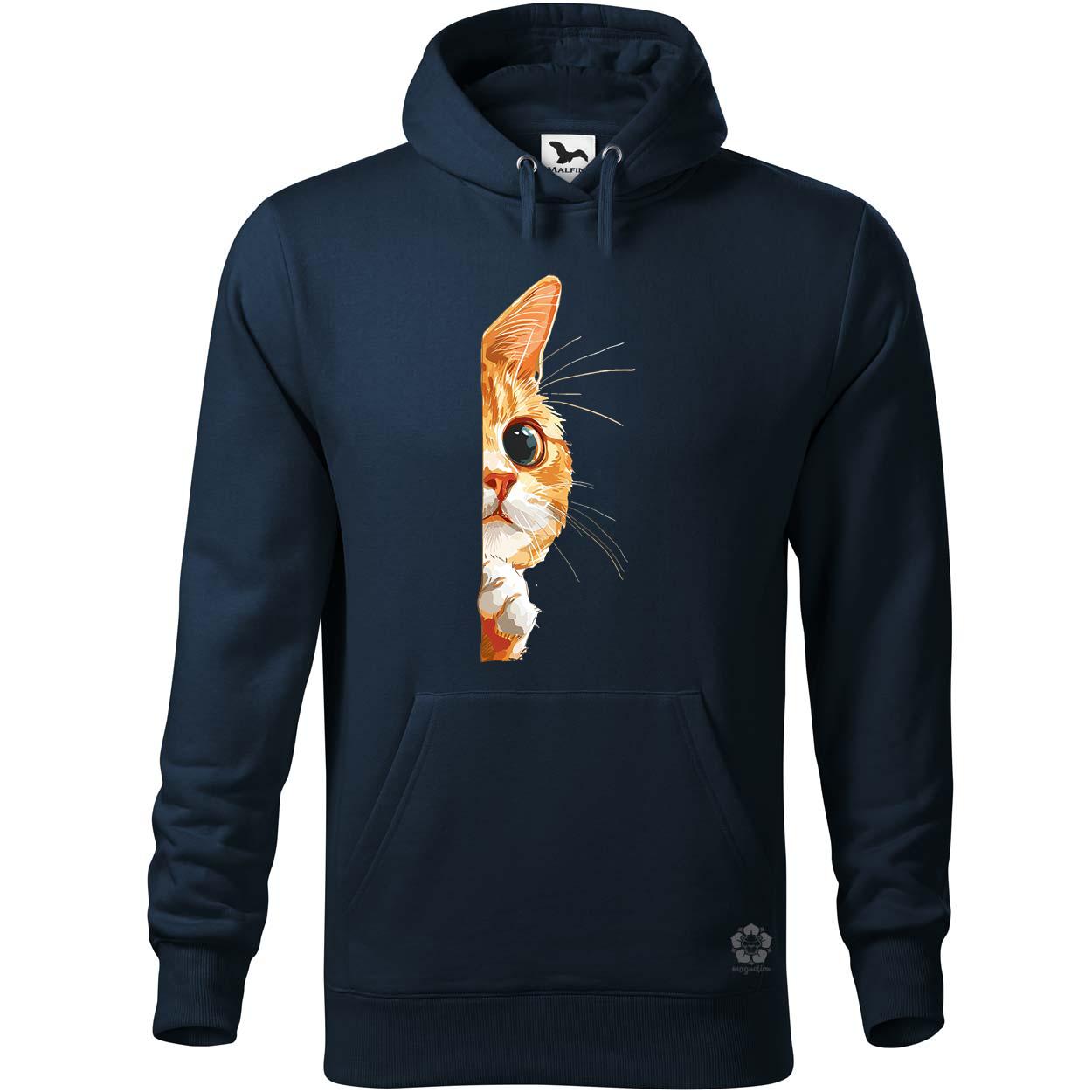 Macska kukucskál v3 egyedi  pulóver 