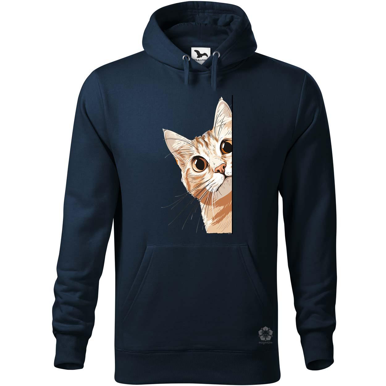 Macska kukucskál v7 egyedi  pulóver 