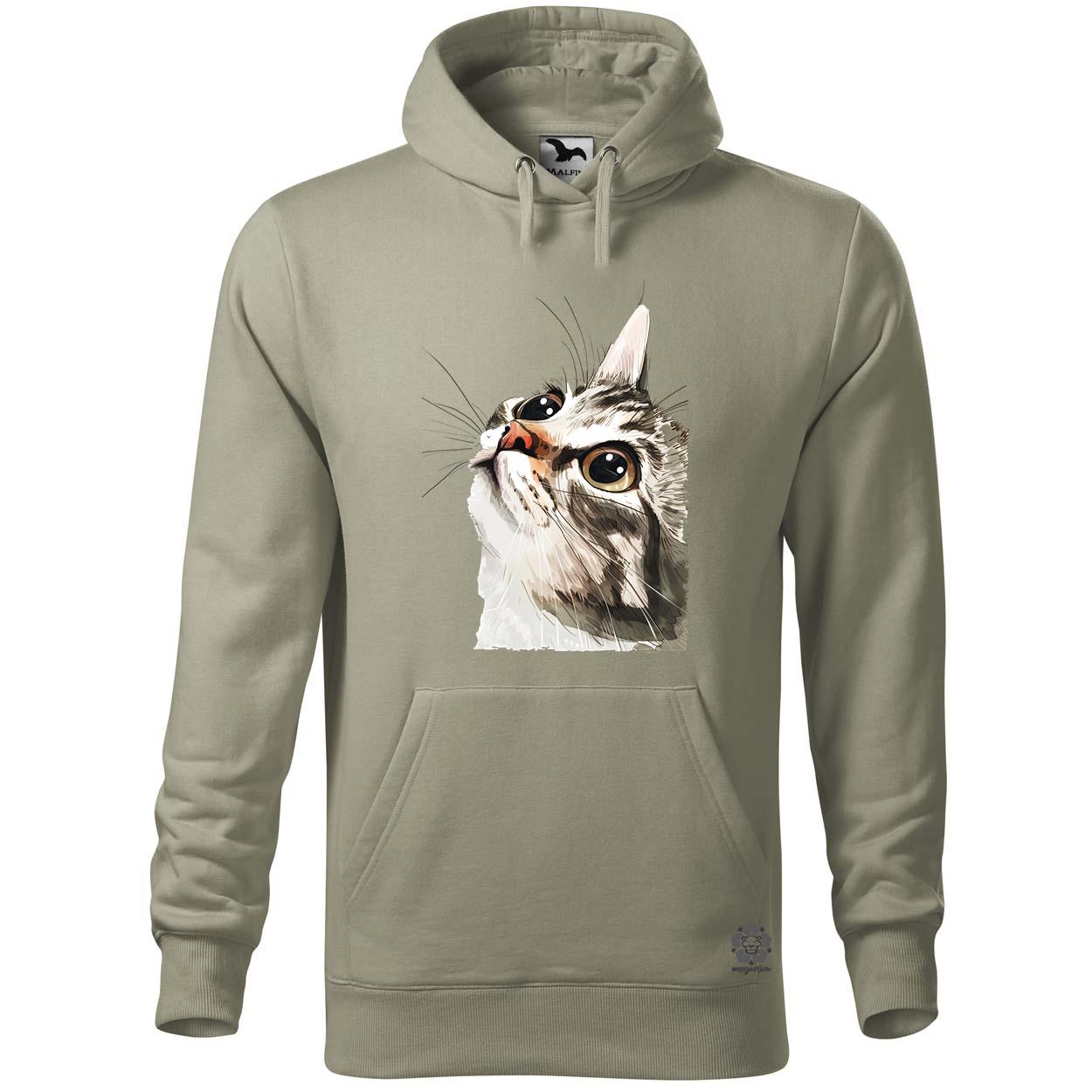 Macska kukucskál v8 egyedi  pulóver 