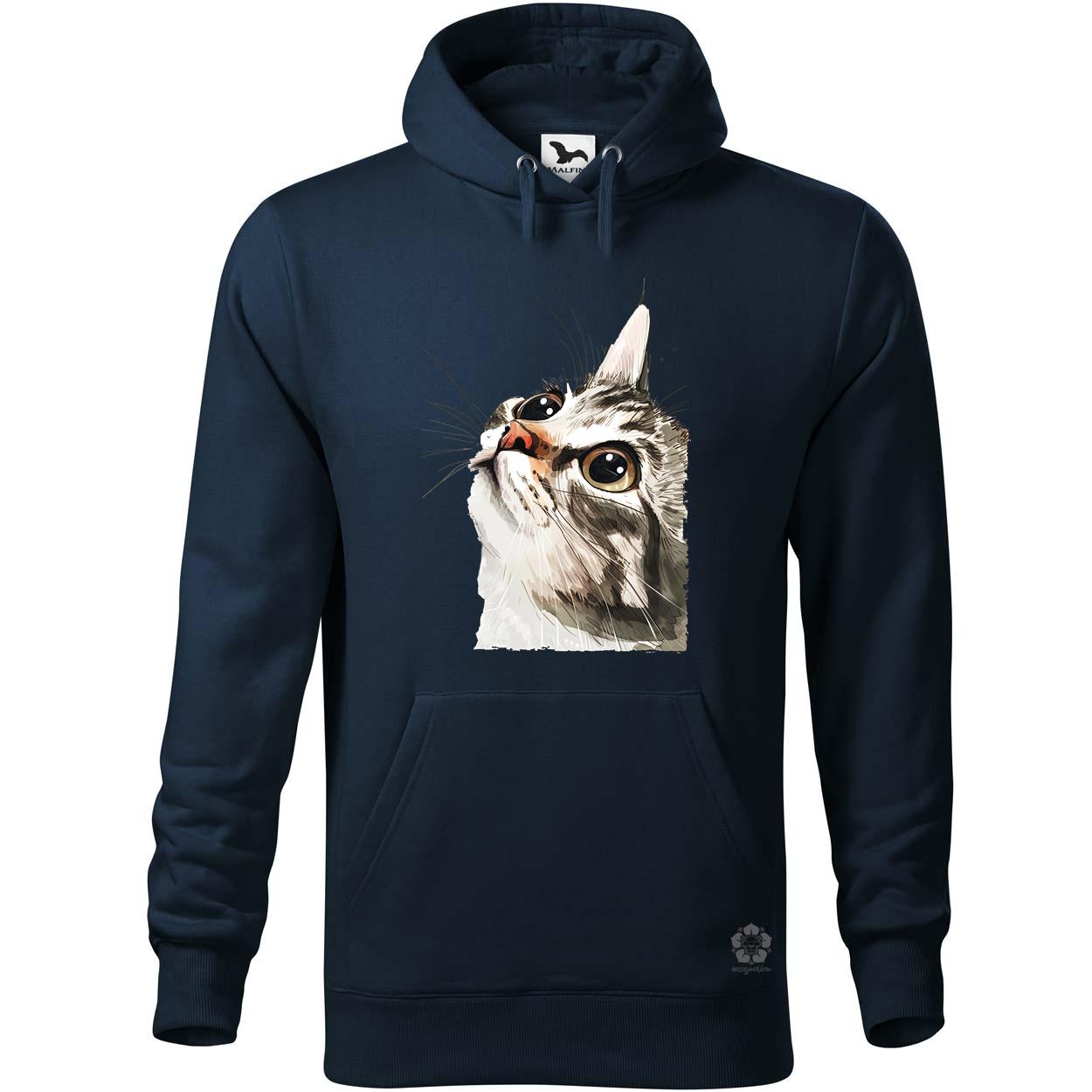 Macska kukucskál v8 egyedi  pulóver 