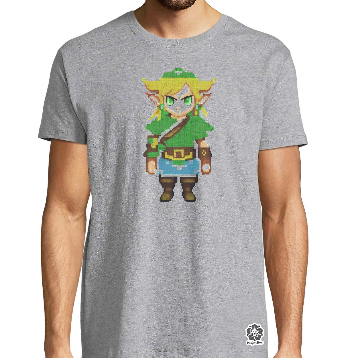 Pixelart Zelda egyedi póló 