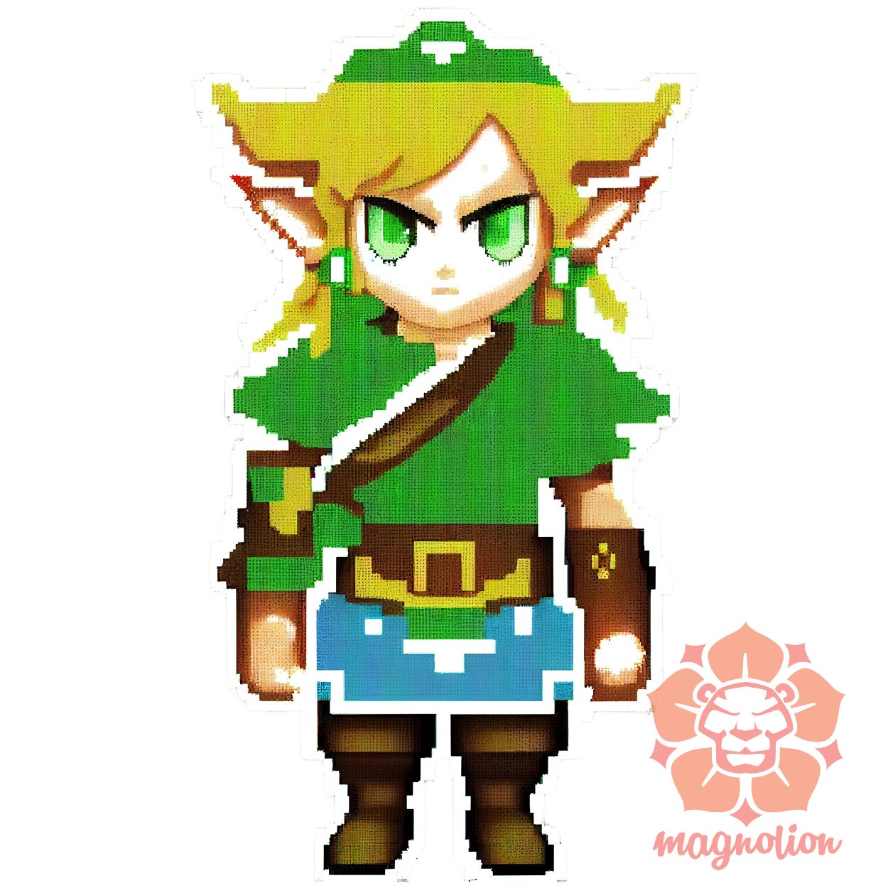 Pixelart Zelda egyedi póló 
