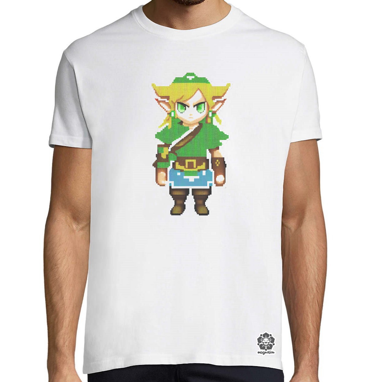 Pixelart Zelda egyedi póló 