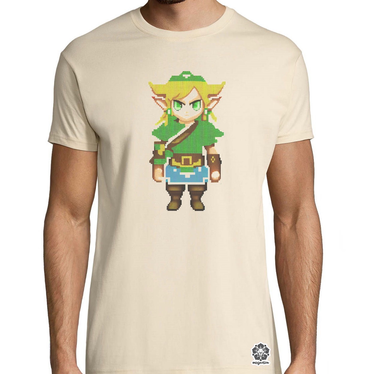 Pixelart Zelda egyedi póló 