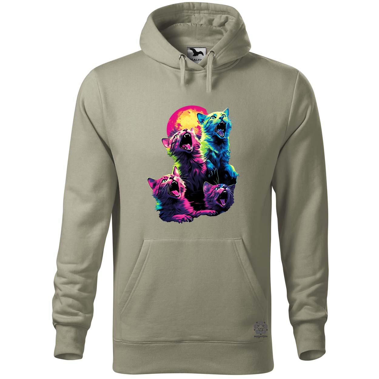 Neon nyávogás v1 egyedi  pulóver 