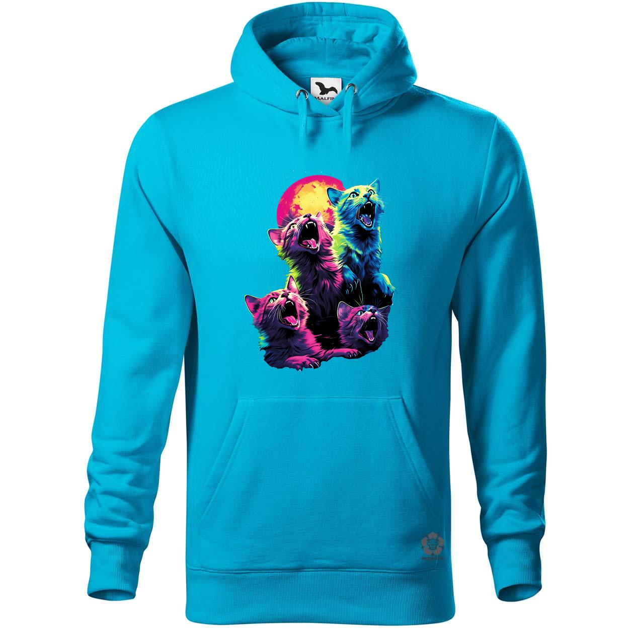 Neon nyávogás v1 egyedi  pulóver 