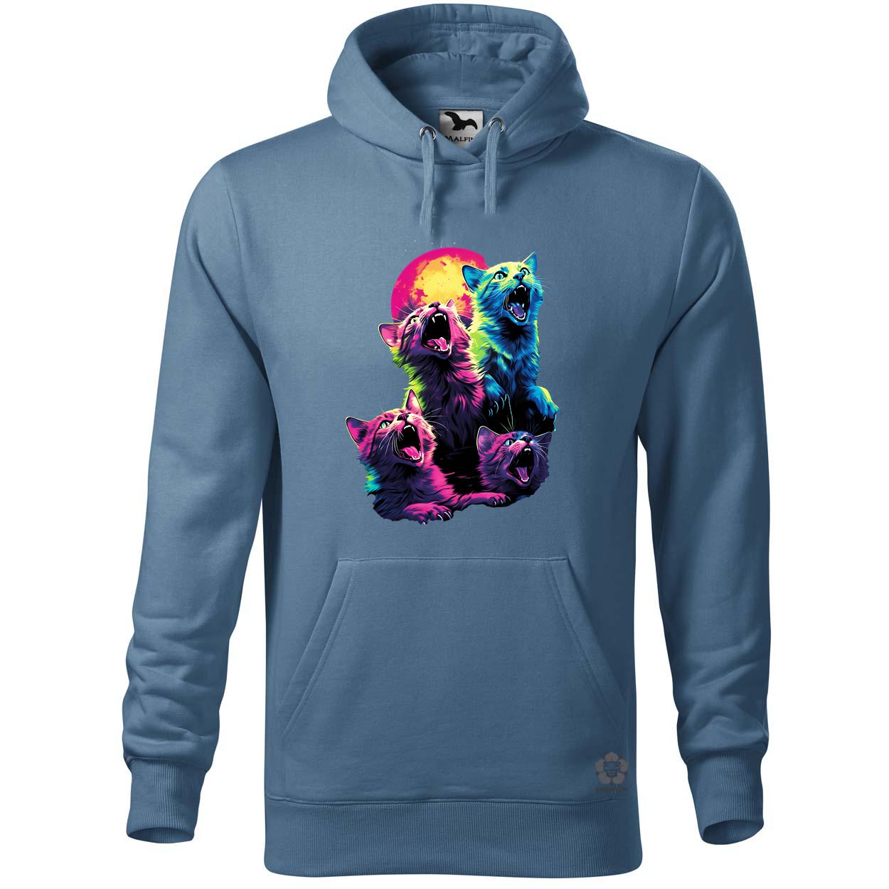 Neon nyávogás v1 egyedi  pulóver 