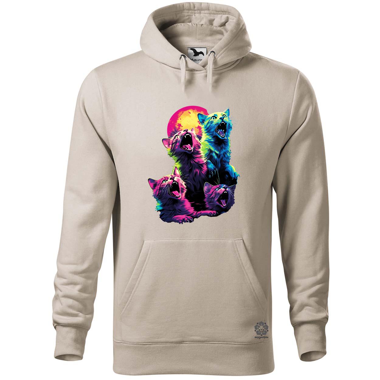 Neon nyávogás v1 egyedi  pulóver 
