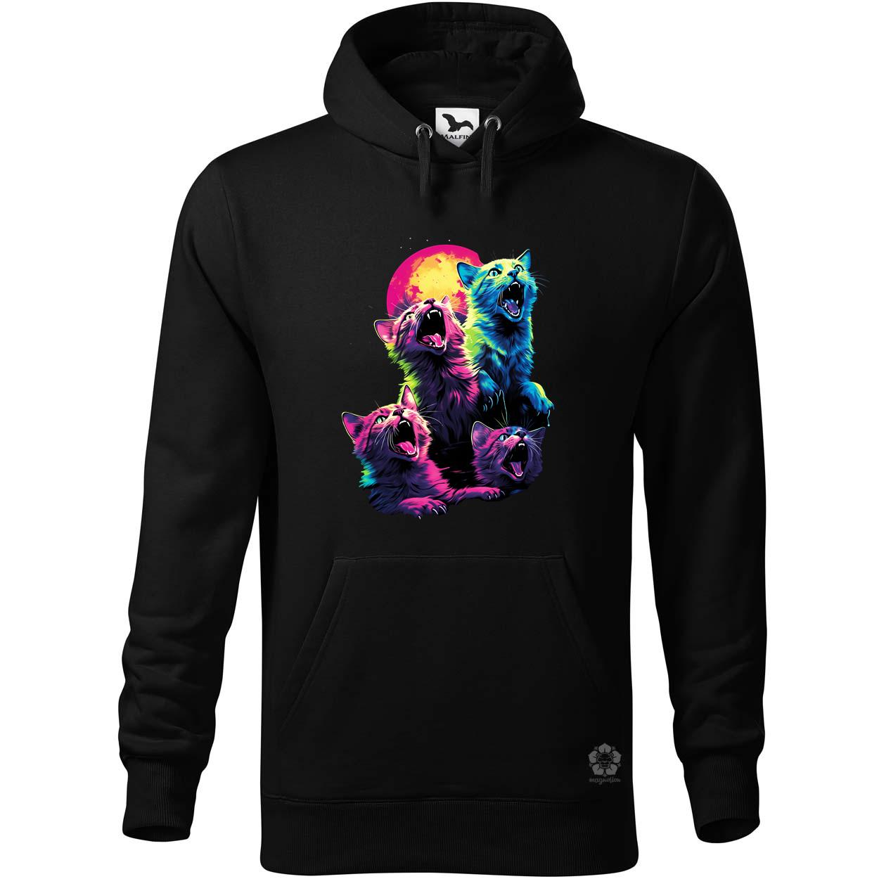 Neon nyávogás v1 egyedi  pulóver 