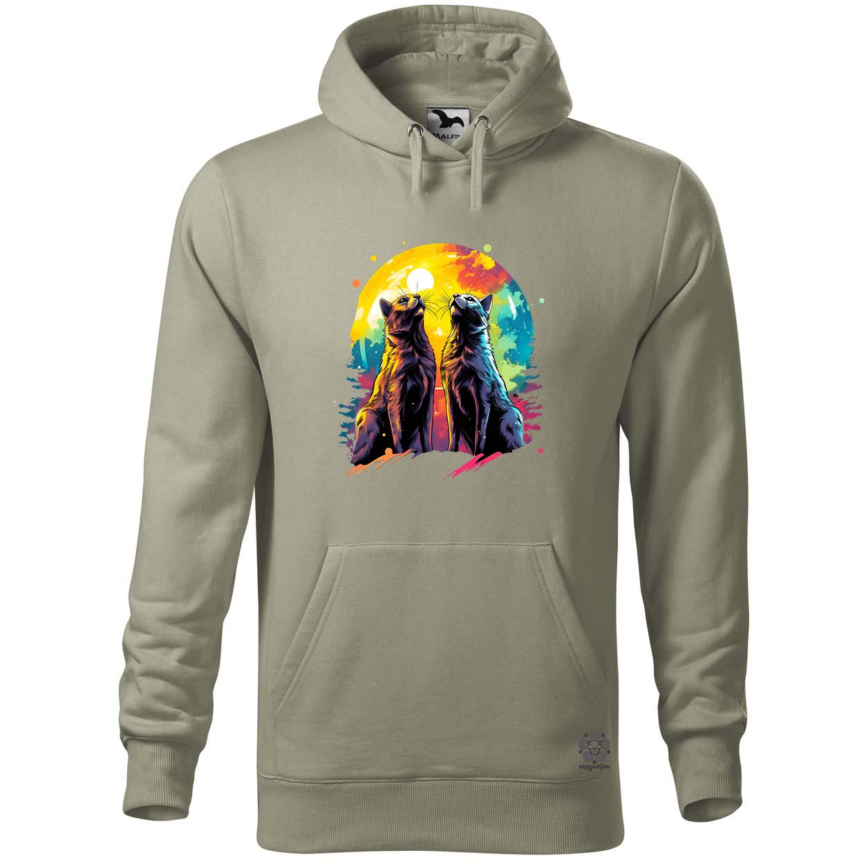 Neon nyávogás v2 egyedi  pulóver 