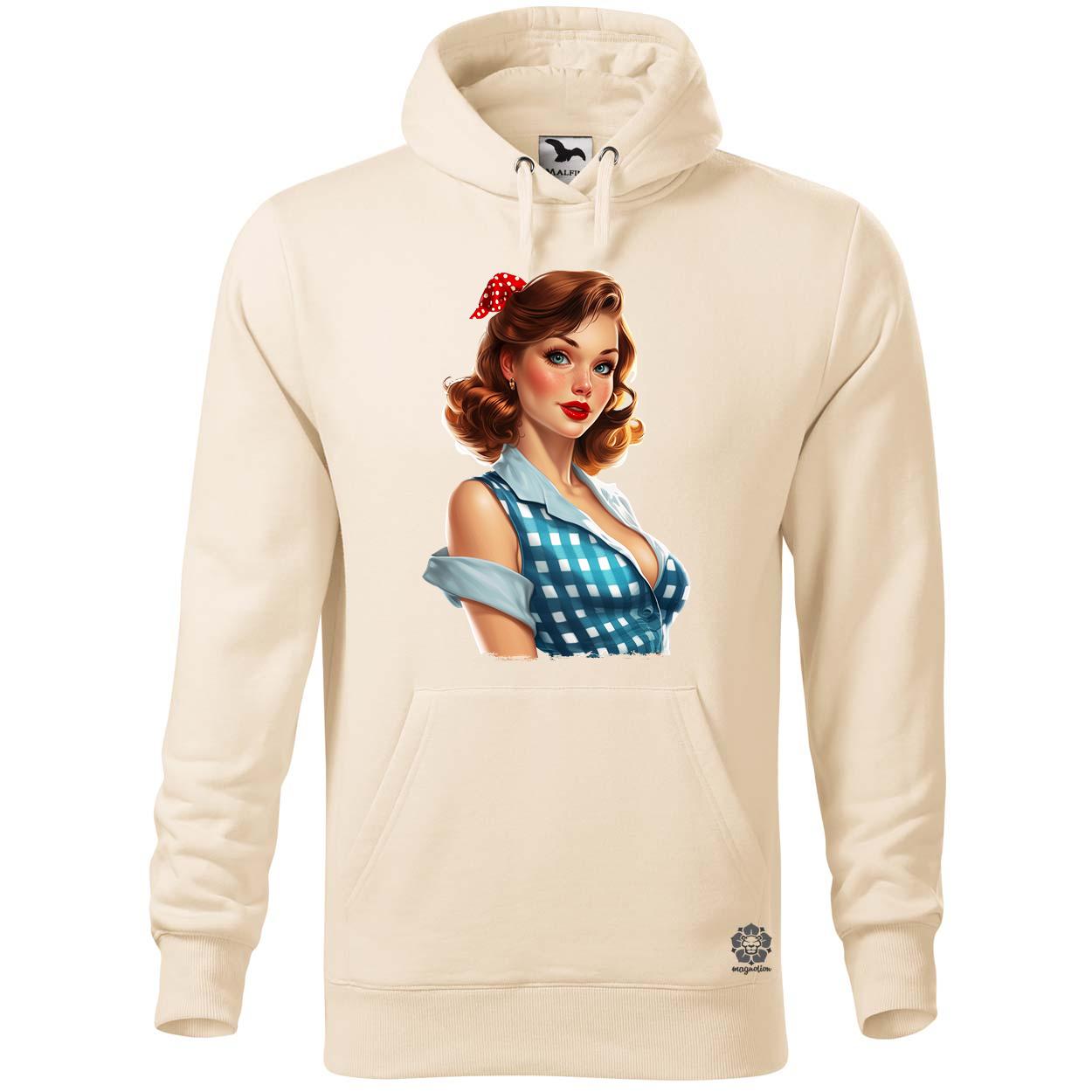 Pin-up girl portré v12 egyedi  pulóver 