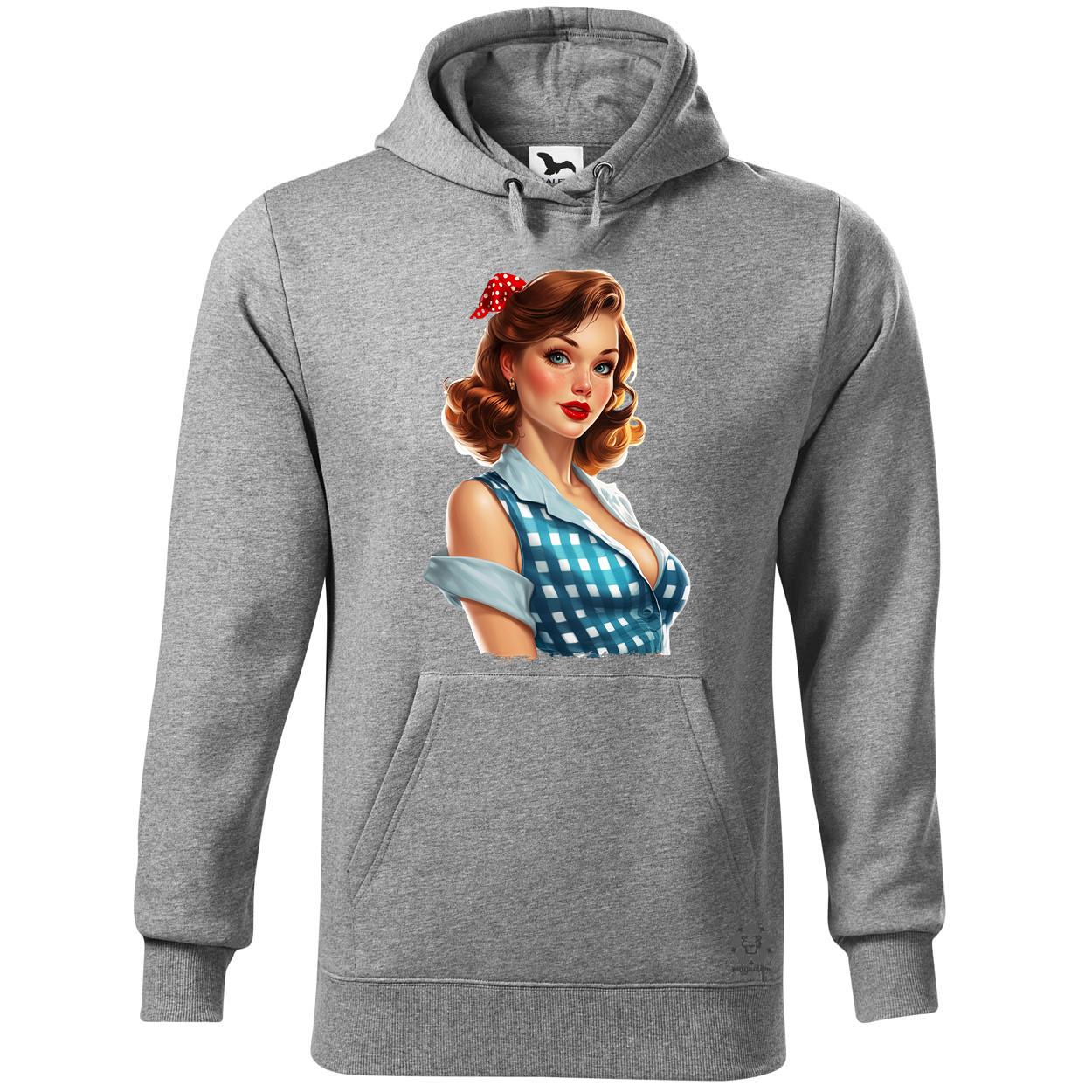 Pin-up girl portré v12 egyedi  pulóver 