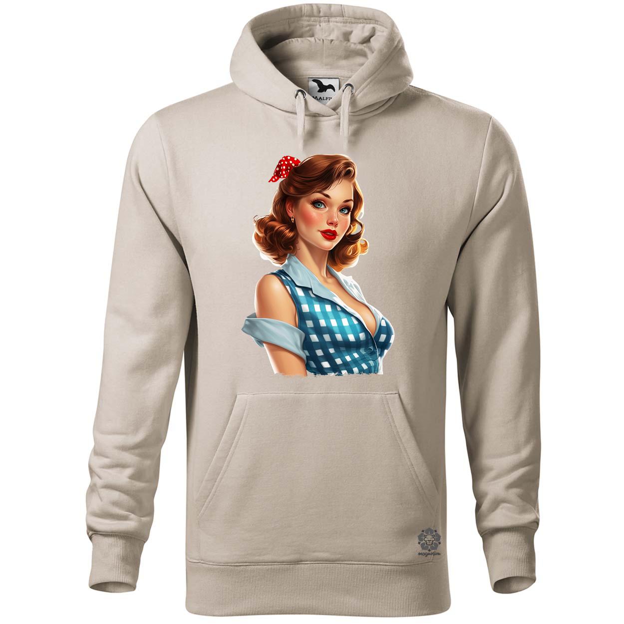 Pin-up girl portré v12 egyedi  pulóver 
