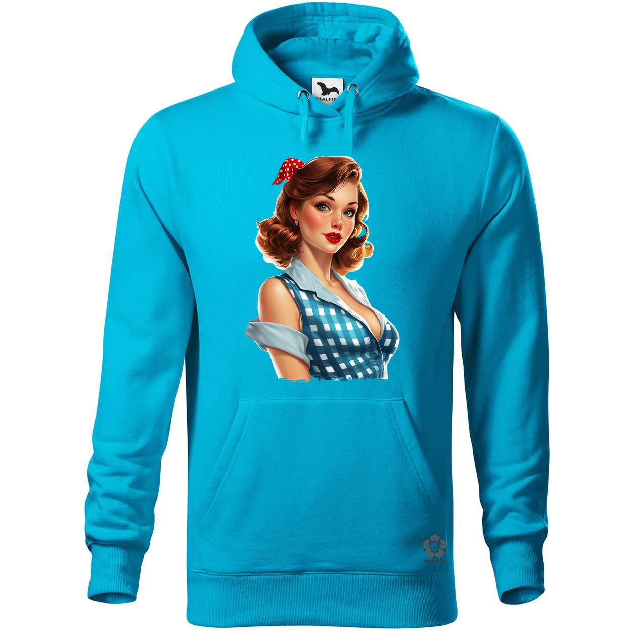 Pin-up girl portré v12 egyedi  pulóver 