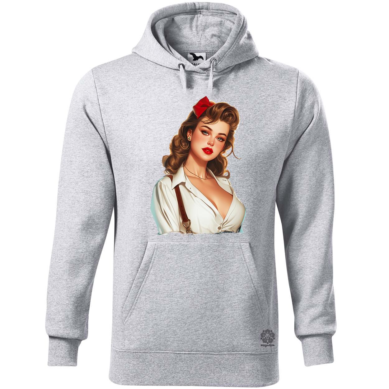 Pin-up girl portré v14 egyedi  pulóver 
