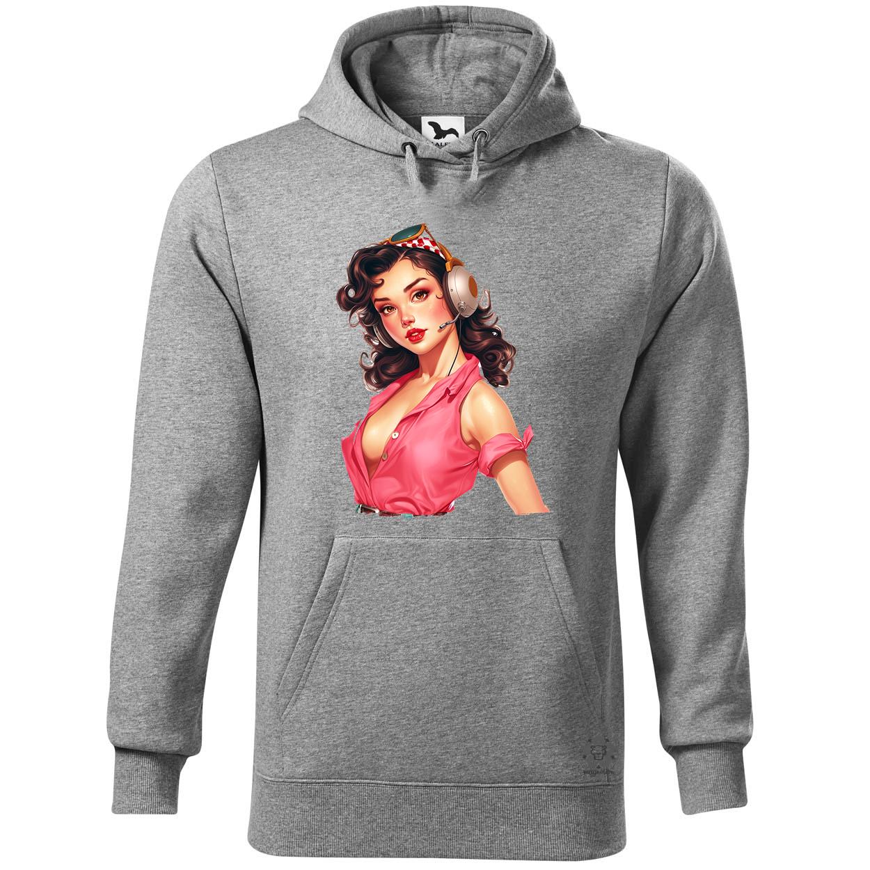 Pin-up girl portré v15 egyedi  pulóver 