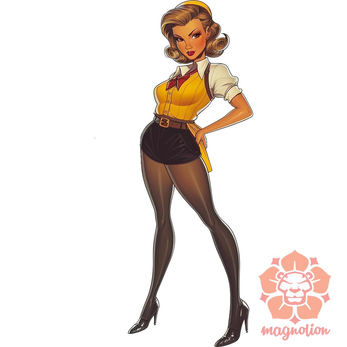 Pin-up girl v15 egyedi  pulóver 