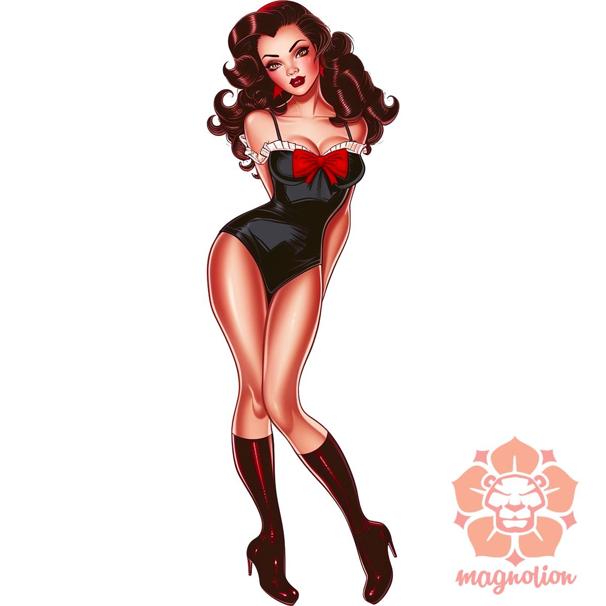 Pin-up girl v21 egyedi  pulóver 