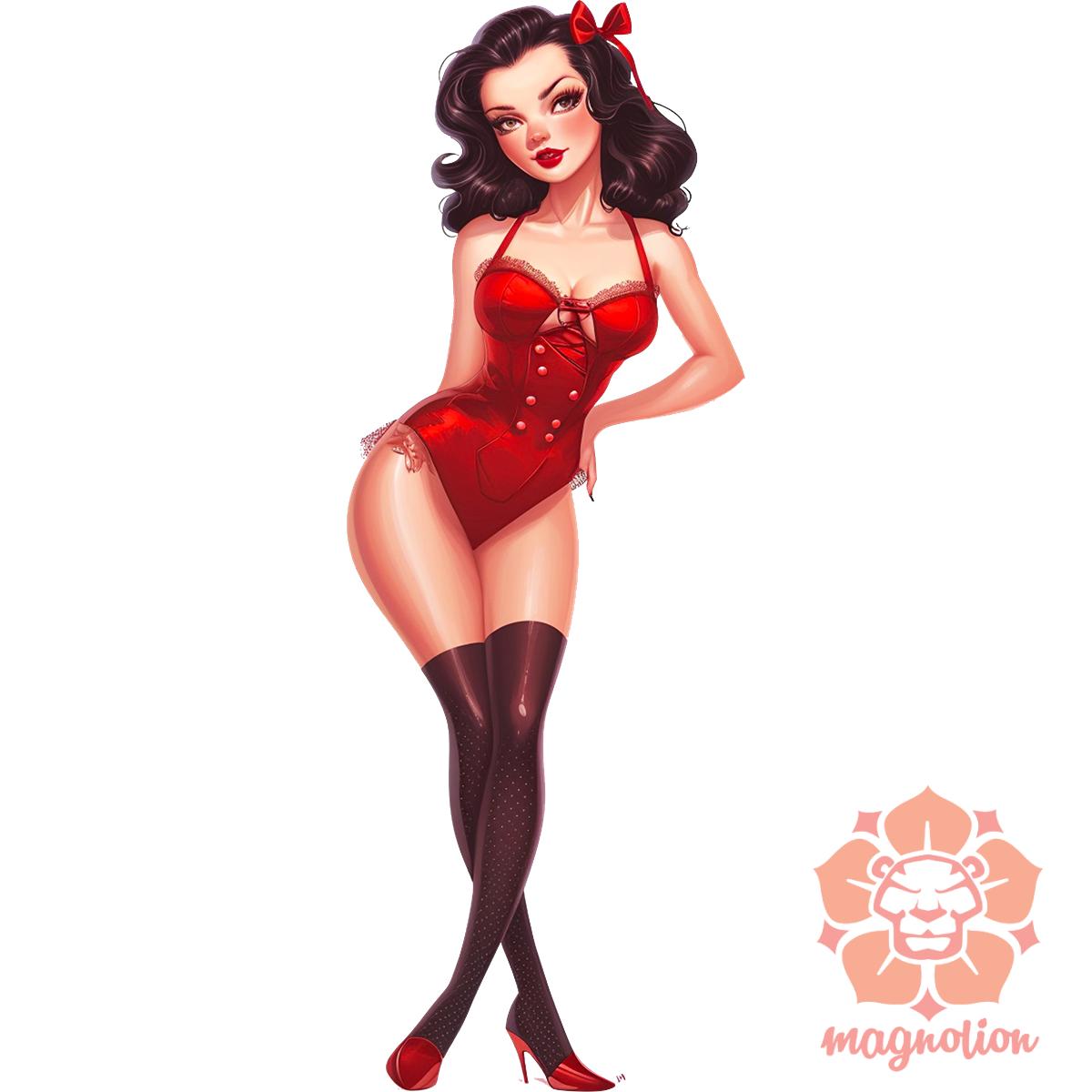 Pin-up girl v3 egyedi  pulóver 