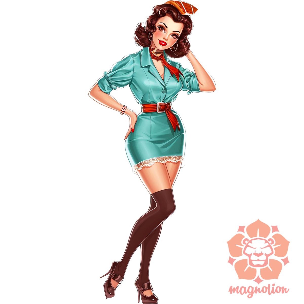 Pin-up girl v7 egyedi  pulóver 