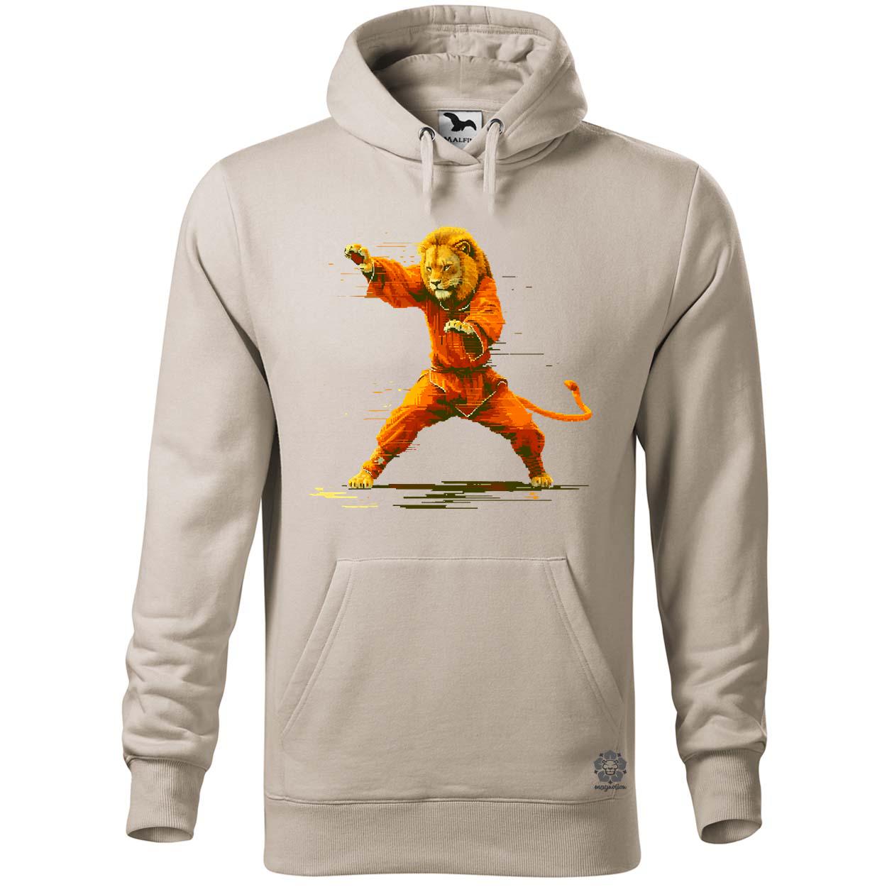 Pixelart kung fu oroszlán v1 egyedi  pulóver 