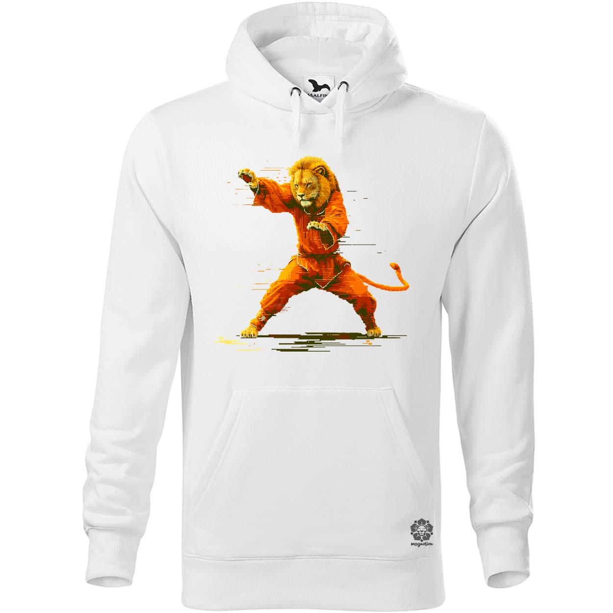 Pixelart kung fu oroszlán v1 egyedi  pulóver 
