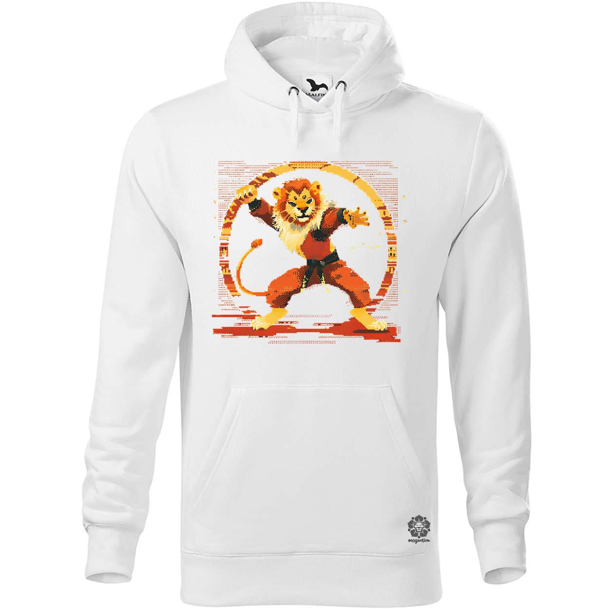 Pixelart kung fu oroszlán v2 egyedi  pulóver 