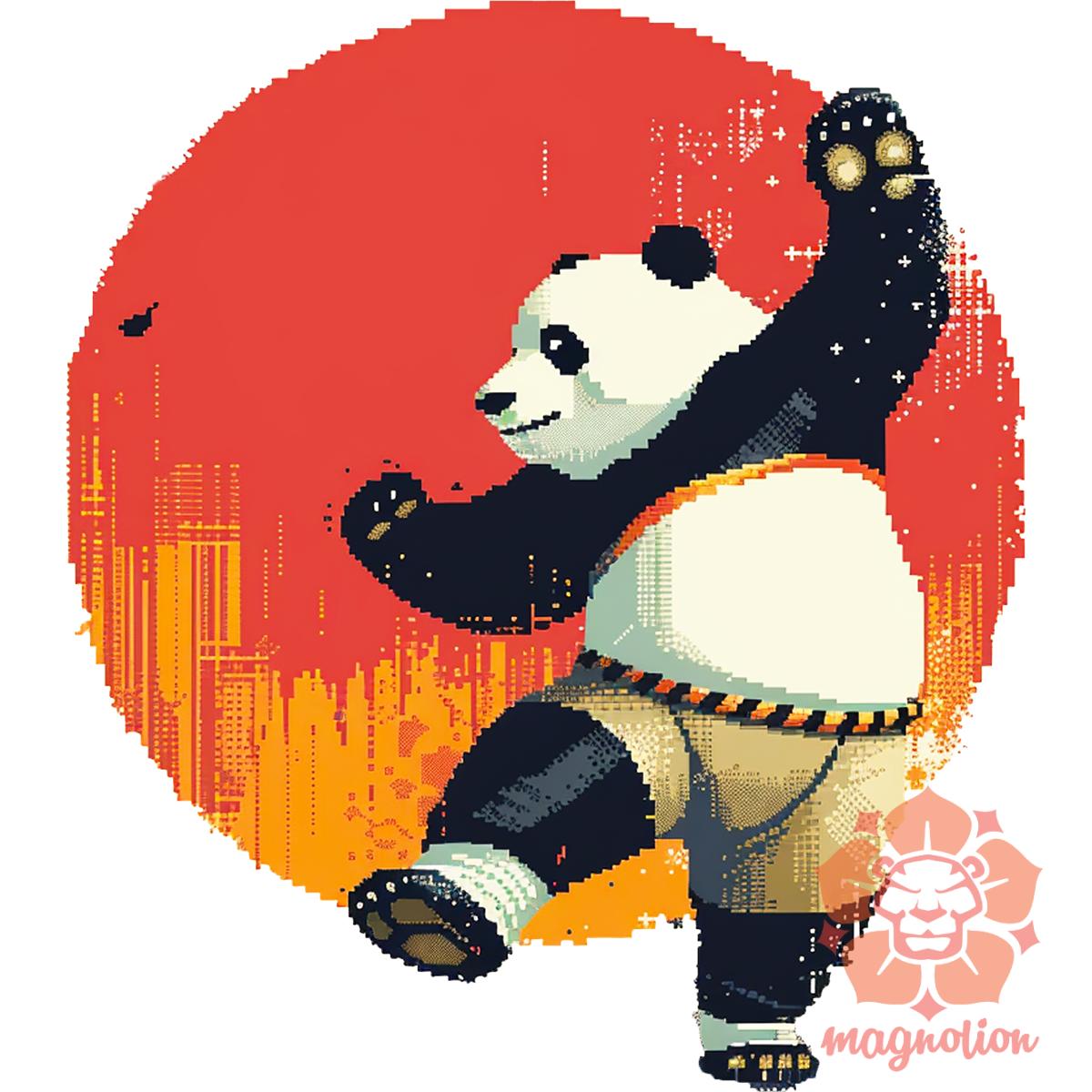 Pixelart kung fu panda v3 egyedi  pulóver 